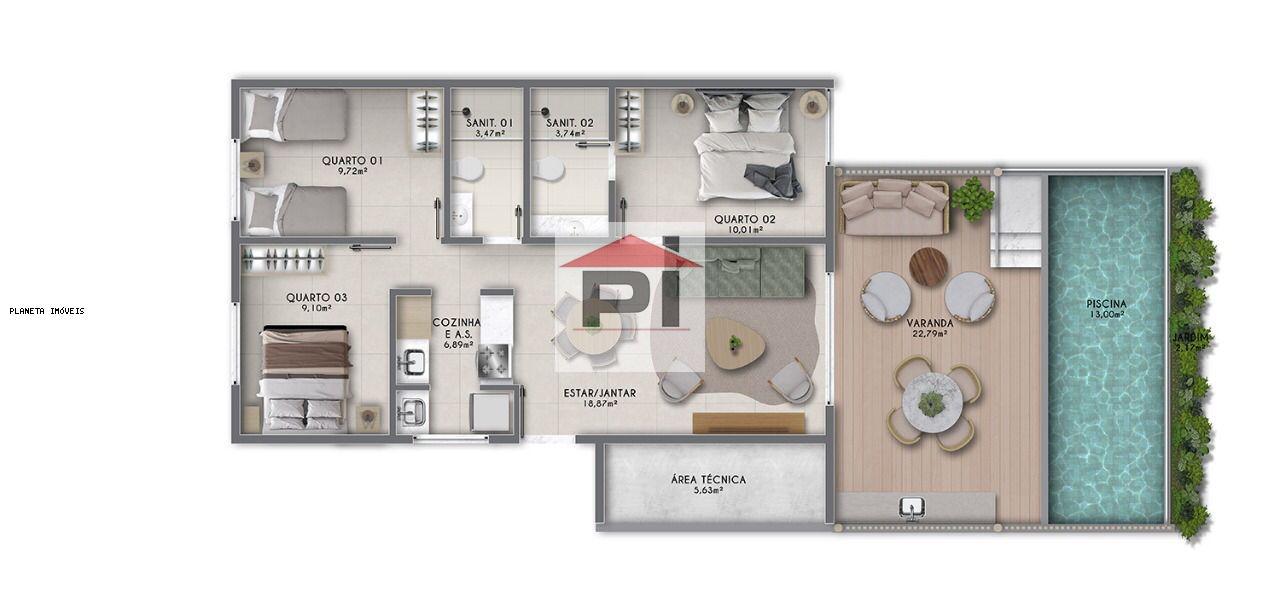 Apartamento à venda com 2 quartos, 86m² - Foto 9