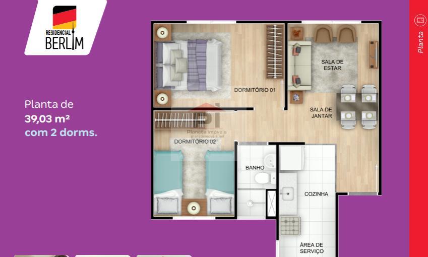 Apartamento à venda com 2 quartos, 39m² - Foto 6